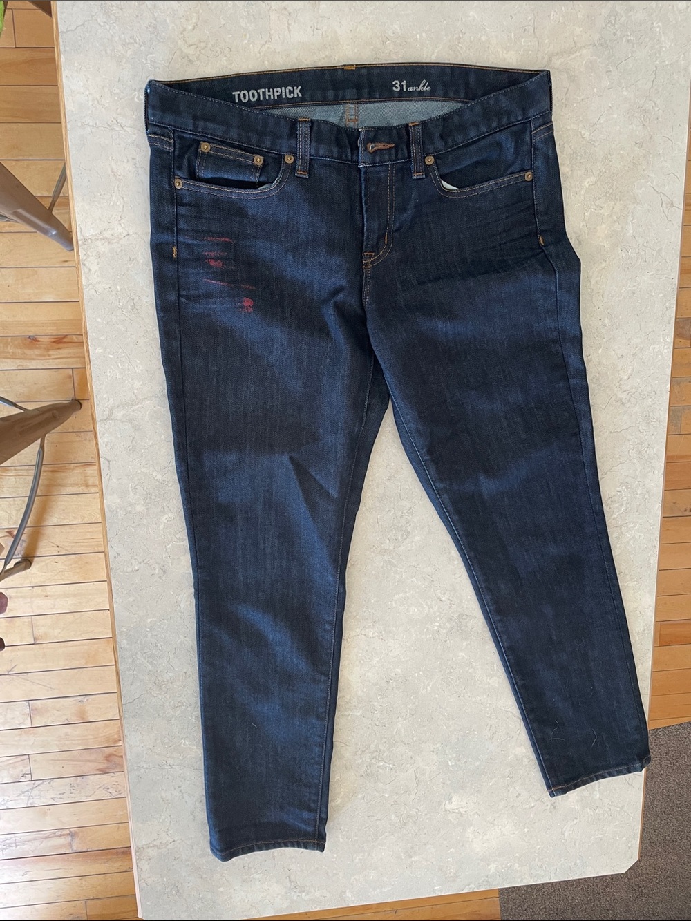 Toothpick Dark Indigo Skinny Jeans for Women